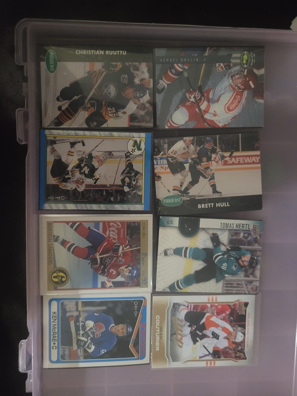 NHL Hockey Card Lot - Black, White, Blue, Red, Green